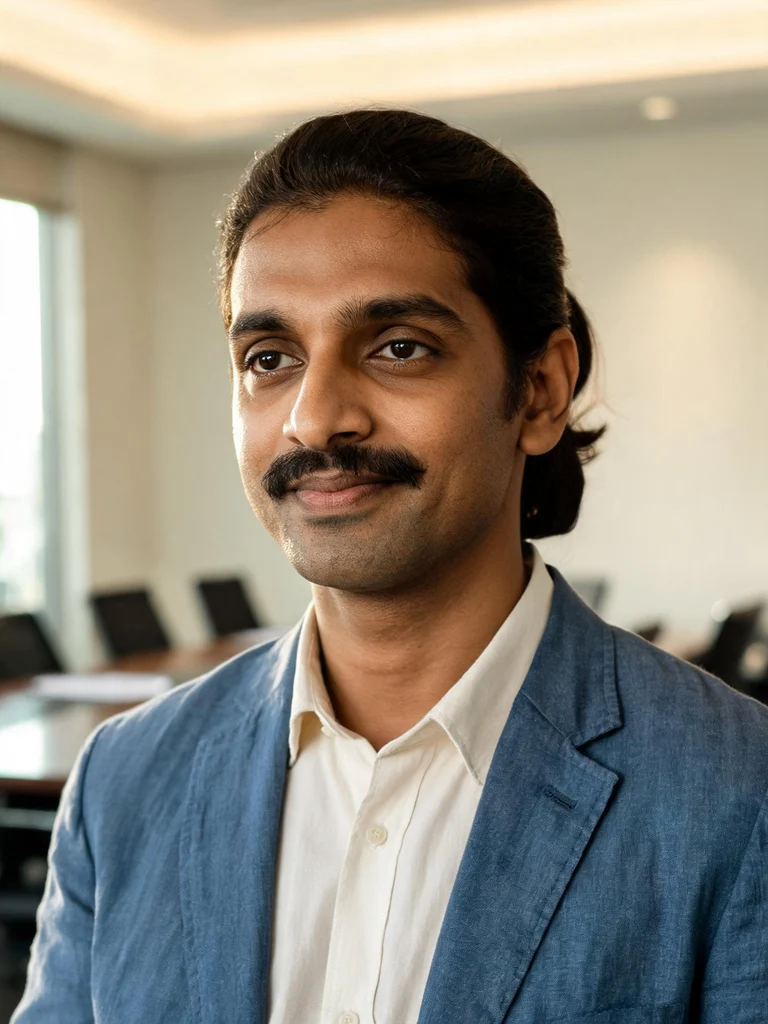 Professional portrait of Arjun Mehta