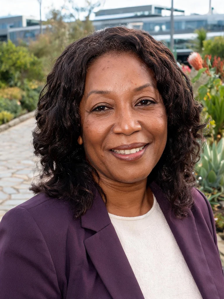 Professional portrait of Nandi Mbeki